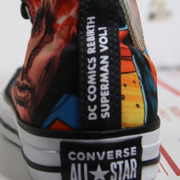 Converse All Star Superman DC Comics High Tops - Picture 6 of 8